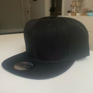 Classic Black Snap Back Cap
